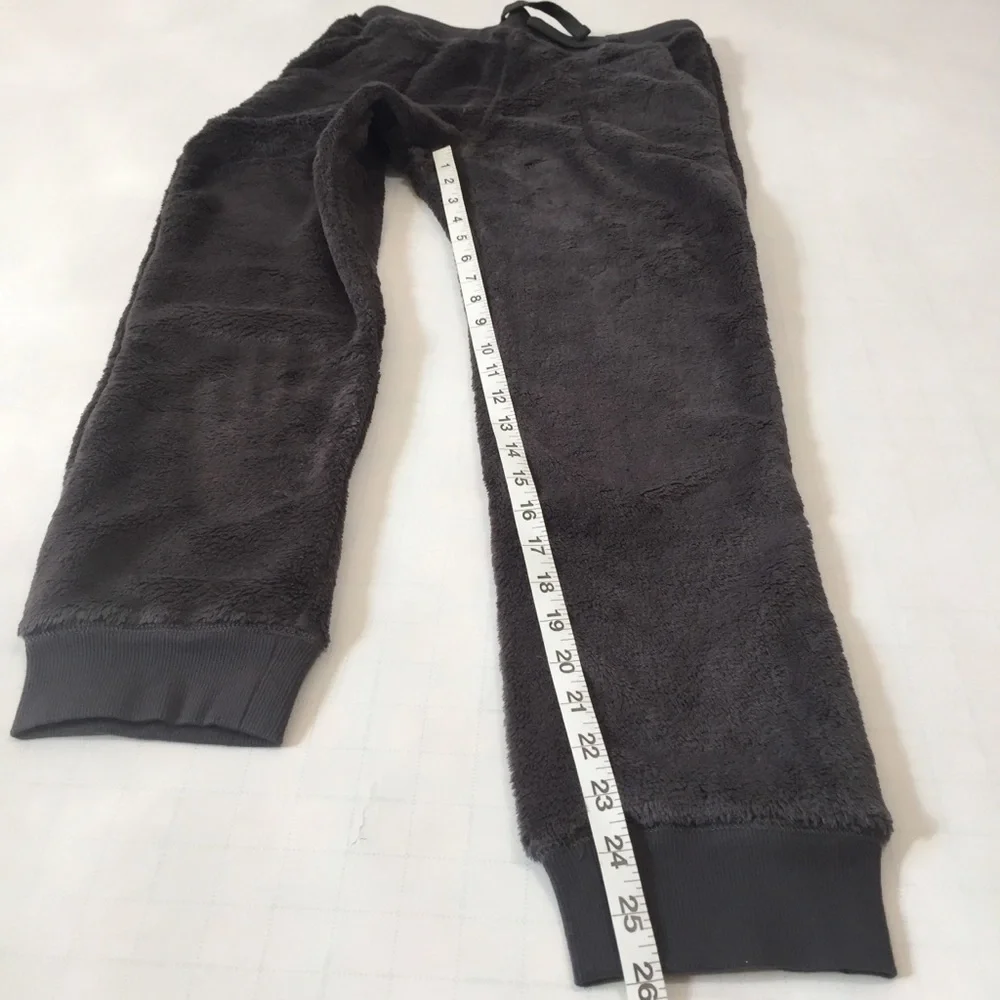 Unisex warm cozy pull-on fuzzy jogger Sz 27x26